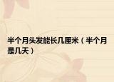 半個(gè)月頭發(fā)能長(zhǎng)幾厘米（半個(gè)月是幾天）