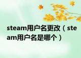 steam用戶名更改（steam用戶名是哪個）