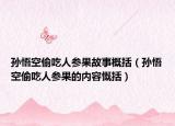 孫悟空偷吃人參果故事概括（孫悟空偷吃人參果的內(nèi)容慨括）