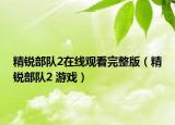 精銳部隊2在線觀看完整版（精銳部隊2 游戲）