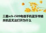 三星sch-i509電信手機藍牙傳輸關(guān)機后無法打開為什么
