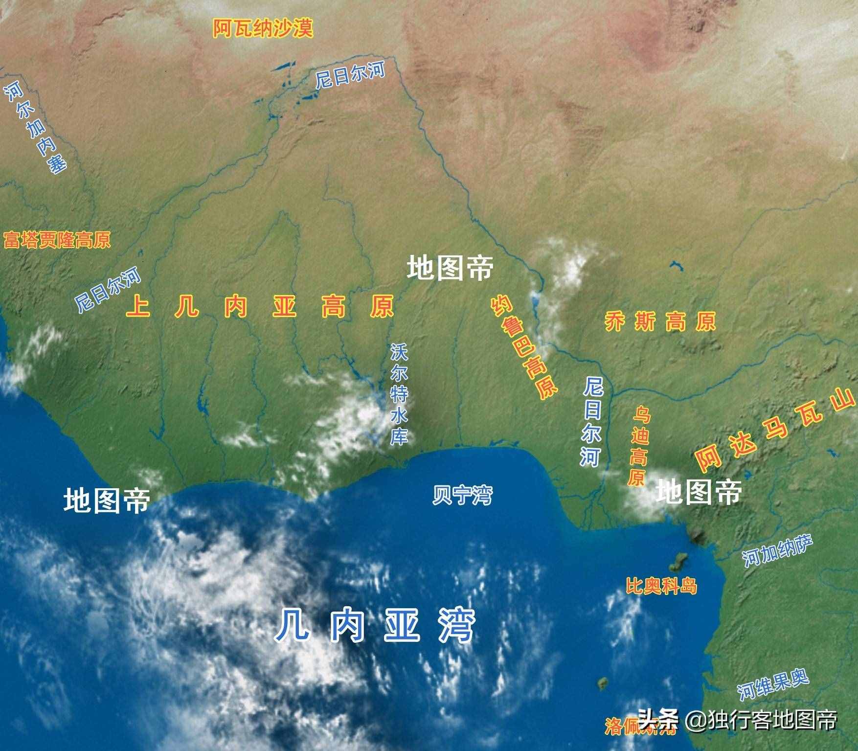 當(dāng)年英國(guó)殖民地，尼日利亞人口2億，在非洲哪里？