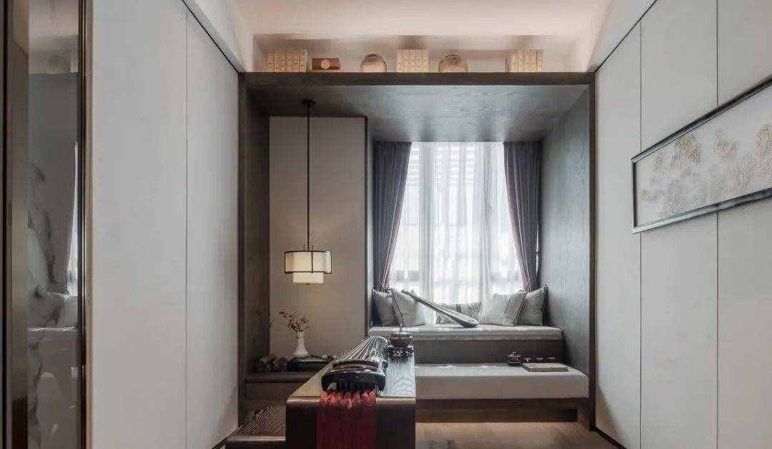 118㎡新中式，現(xiàn)代極簡的硬裝，古樸大氣的軟裝，營造莊重雅致