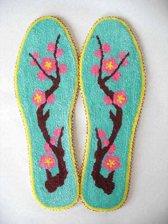 25款鞋墊刺繡花樣圖紙，踩在腳下的藝術(shù)，收藏起來！