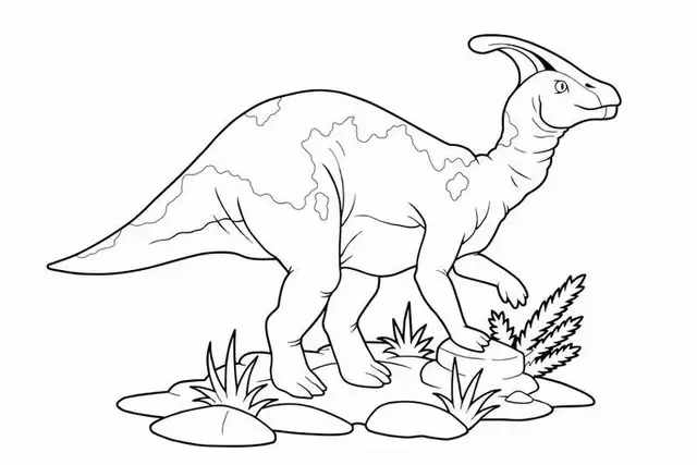 孩子想畫畫，你不會教？快把這9種恐龍白描線稿讓他畫，簡單易學
