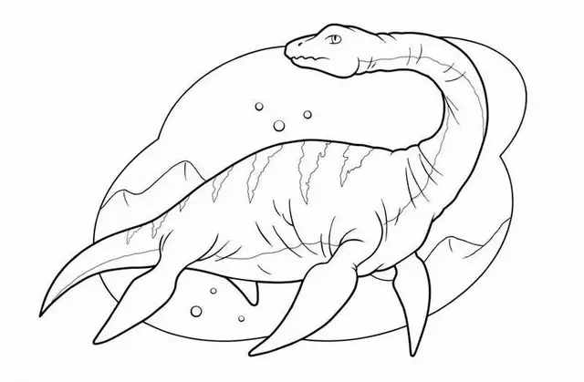 孩子想畫畫，你不會教？快把這9種恐龍白描線稿讓他畫，簡單易學