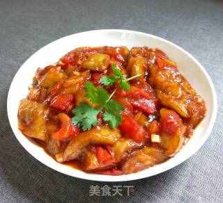 西紅柿燒茄子的做法步驟:11