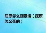 屈原怎么畫素描（屈原怎么死的）