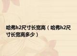 哈弗h2尺寸長寬高（哈弗h2尺寸長寬高多少）