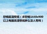 舒暢超清壁紙（求舒暢1440x900以上電腦高清壁紙腫么沒人有嗎）