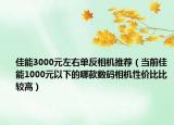 佳能3000元左右單反相機(jī)推薦（當(dāng)前佳能1000元以下的哪款數(shù)碼相機(jī)性?xún)r(jià)比比較高）