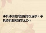 手機(jī)待機(jī)時間短是怎么回事（手機(jī)待機(jī)時間短怎么辦）