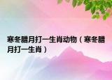 寒冬臘月打一生肖動(dòng)物（寒冬臘月打一生肖）