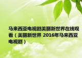 馬來(lái)西亞電視劇美麗新世界在線觀看（美麗新世界 2016年馬來(lái)西亞電視劇）
