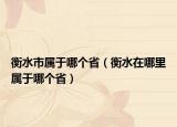 衡水市屬于哪個(gè)省（衡水在哪里屬于哪個(gè)?。? /></span></a>
                        <h2><a href=