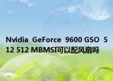 Nvidia  GeForce  9600 GSO  512 512 MBMSI可以配風扇嗎