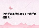 小米手環(huán)是什么app（小米手環(huán)是什么）