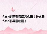 flash動(dòng)畫(huà)引導(dǎo)層怎么用（什么是flash引導(dǎo)層動(dòng)畫(huà)）