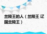 蘭陵王的人（蘭陵王 遼國蘭陵王）