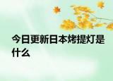 今日更新日本烤提燈是什么