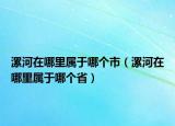 漯河在哪里屬于哪個市（漯河在哪里屬于哪個省）