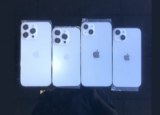動手照片中顯示的蘋果iPhone14智能手機(jī)假人