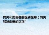 網(wǎng)關(guān)和路由器的區(qū)別在哪（網(wǎng)關(guān)和路由器的區(qū)別）