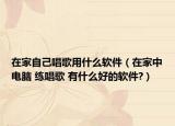 在家自己唱歌用什么軟件（在家中電腦 練唱歌 有什么好的軟件?）