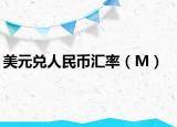 美元兌人民幣匯率（M）