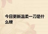今日更新溫柔一刀是什么梗