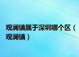 觀瀾鎮(zhèn)屬于深圳哪個(gè)區(qū)（觀瀾鎮(zhèn)）