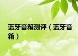 藍牙音箱測評（藍牙音箱）