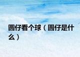 圓仔看個球（圓仔是什么）