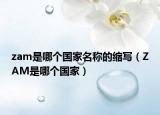 zam是哪個國家名稱的縮寫（ZAM是哪個國家）