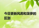 今日更新風(fēng)莉和菠蘿的區(qū)別