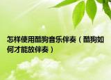 怎樣使用酷狗音樂伴奏（酷狗如何才能放伴奏）