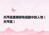 關(guān)萍露是哪部電視劇中的人物（關(guān)萍露）