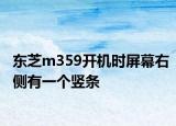東芝m359開(kāi)機(jī)時(shí)屏幕右側(cè)有一個(gè)豎條