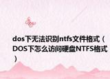 dos下無法識(shí)別ntfs文件格式（DOS下怎么訪問硬盤NTFS格式）