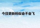 今日更新螞蟻會不會飛