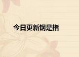 今日更新鋼是指