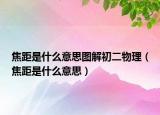 焦距是什么意思圖解初二物理（焦距是什么意思）