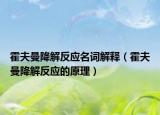 霍夫曼降解反應名詞解釋（霍夫曼降解反應的原理）