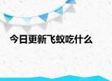 今日更新飛蟻吃什么