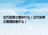 古代絲綢之路叫什么（古代絲綢之路指的是什么）