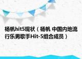楊帆hit5現(xiàn)狀（楊帆 中國(guó)內(nèi)地流行樂男歌手Hit-5組合成員）