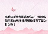 電腦usb沒有驅(qū)動怎么辦（我的電腦里面的USB視頻驅(qū)動沒有了是為什么啊）