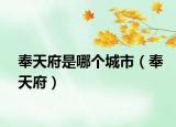 奉天府是哪個城市（奉天府）