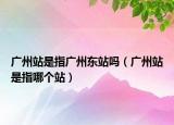 廣州站是指廣州東站嗎（廣州站是指哪個站）