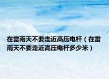 在雷雨天不要走近高壓電桿（在雷雨天不要走近高壓電桿多少米）
